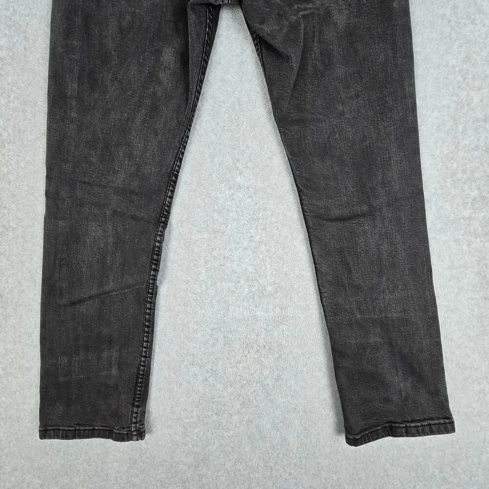 Levi's 514 Mens 27x28 Black Straight Fit Jeans
